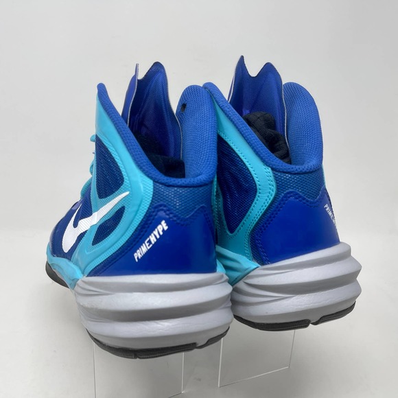 Nike Prime Hype DF Basketball Sneakers Mens 9 1/2 Blue White 3052 L.5.6 - Picture 4 of 13